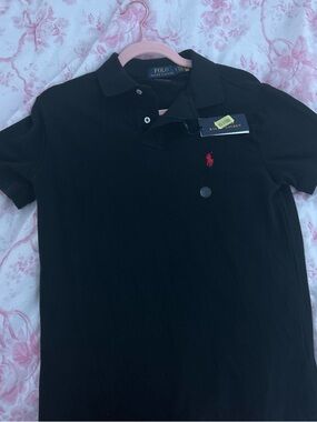 Polo by Ralph Lauren Black Polo Shirt with Red Pony Logo